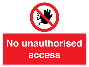 No unauthorised access